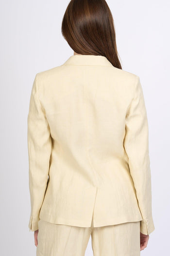 Weekend Blazer Nalut Lino Sabbia Donna - 5