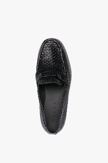Scarpa Nero Uomo Design Intrecciato - 3