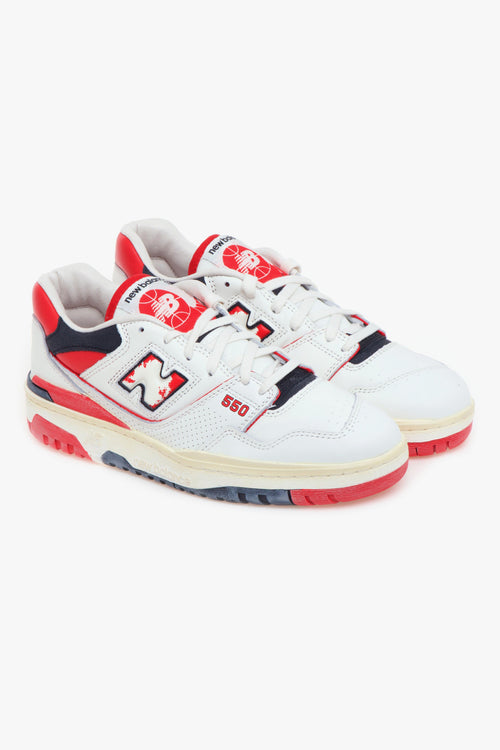 Sneaker 550 in pelle effetto vintage - 2