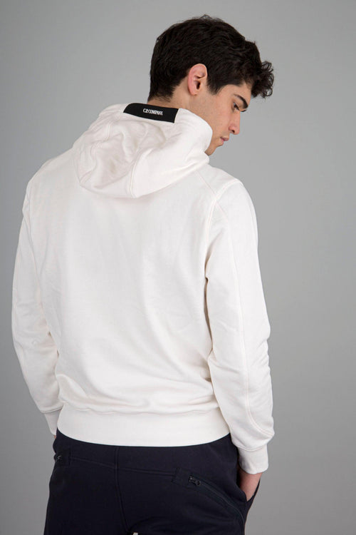 Felpa Diagonal Raised Hoodie Bianco Uomo - 2