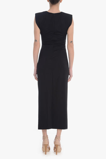 Abito Nero Donna Tubino Midi - 3