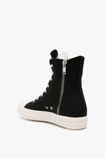 Scarpa Nero Uomo alte con ricamo Pentagram - 2