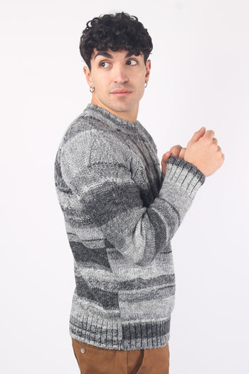 Maglia Treccia Multicolor Grey - 4