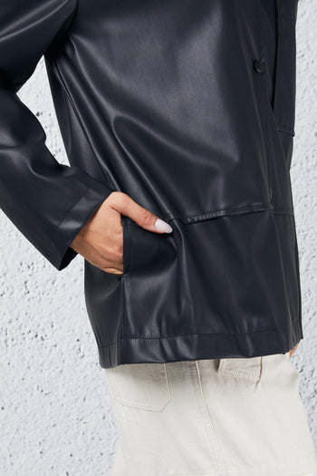 Giacca Oversize Eco Nero Donna - 5