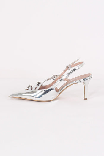 Sandalo Tacco Multifibbia Vern Argento - 5