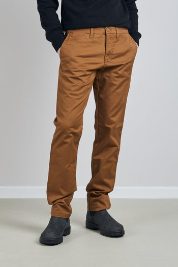 Wip Sid Pant Stretch Twill Marrone Uomo - 6