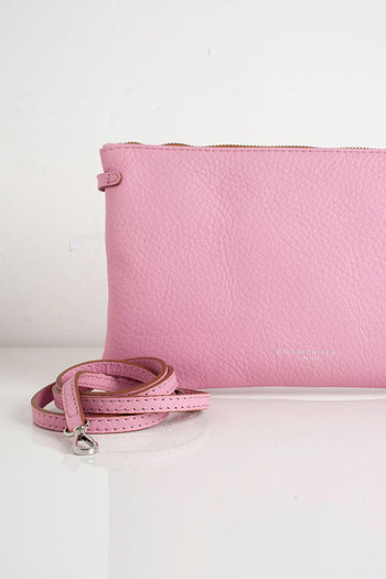 Borsa bustina Hermy rosa con tracolla - 5