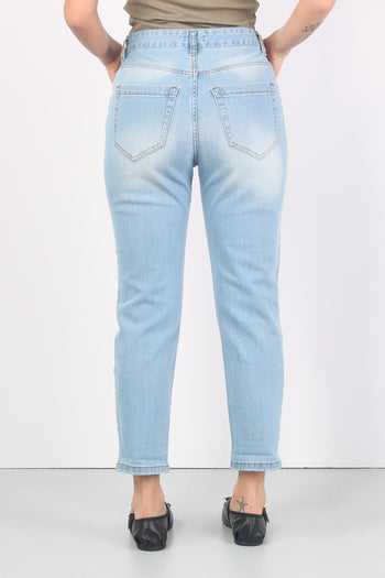 Jeans Spalmatura Argent0 Denim Chiaro - 3