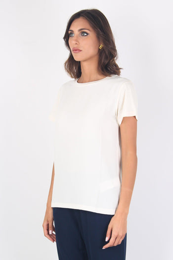 T-shirt Misto Seta Panna - 6