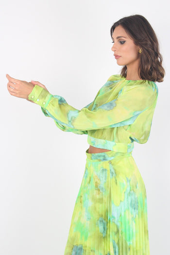 Casacca Corta Fantasia Green Shaded - 6