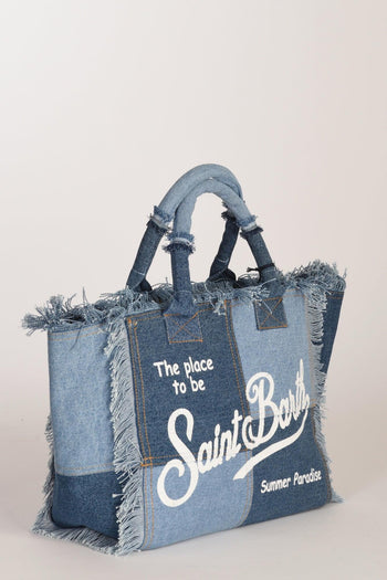 Saint Barth Borsa Denim Blu Donna - 5