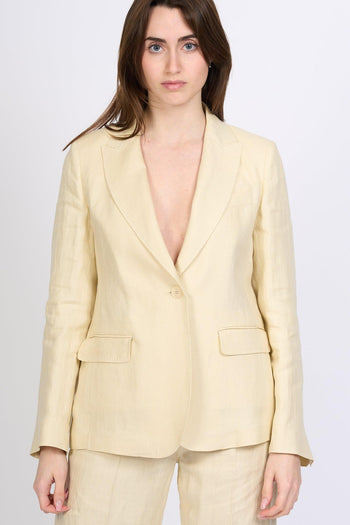 Weekend Blazer Nalut Lino Sabbia Donna - 3