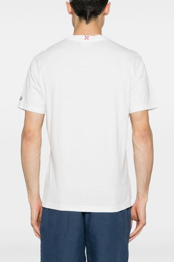 Saint Barth T-shirt Bianco Uomo Chi non Muore si Ribeve - 3