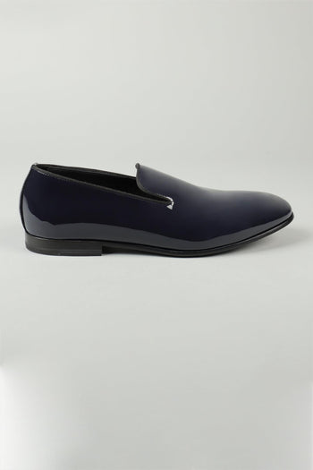 Mocassino in Vernice Blu Uomo 88082-18320 - 4