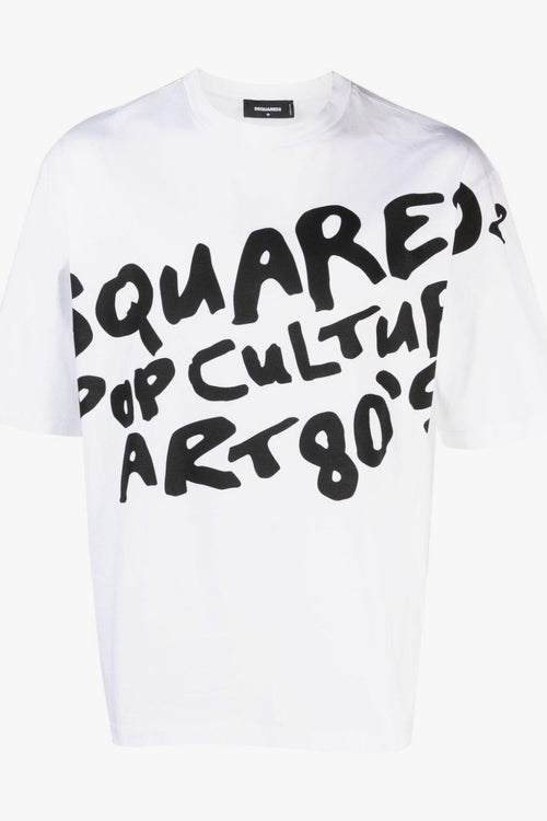 2 T-shirt Bianco Uomo con stampa