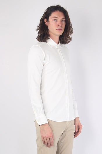 Camicia Piquet Leggera Latte - 5