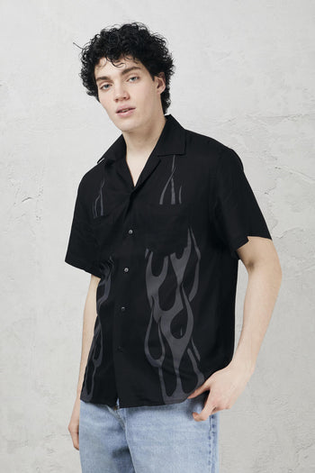 Camicia con fiamme tribali - 3