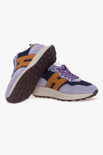 Sneaker H641 in camoscio e tessuto tecnico - 4