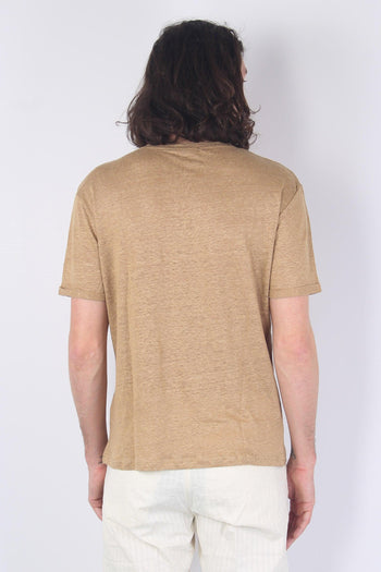 T-shirt Lino Camel - 2
