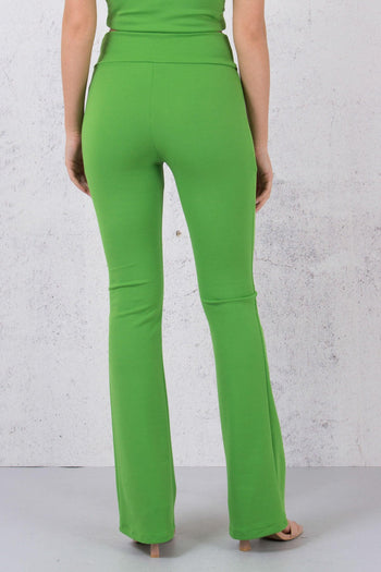 Pantalone Crepe Zampa Verde - 2