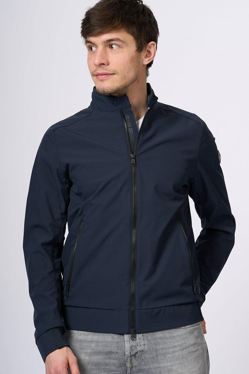 Biker Softshell Blu Uomo