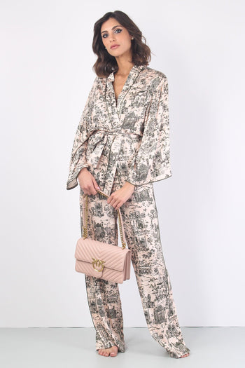 Giacca Kimono Fantasia Cipria/militare - 7