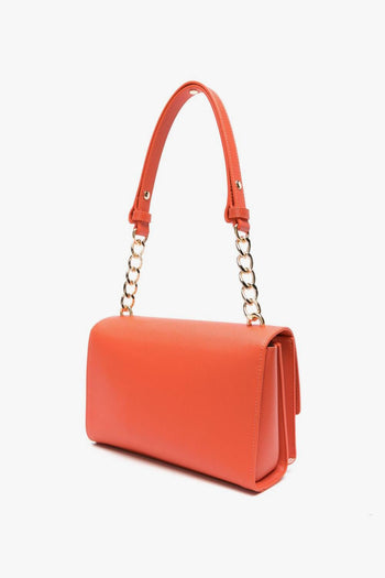 Borsa Rosso Donna a spalla con placca logo - 2