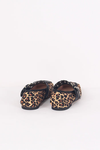 Ballerina Fibbia Borchie Vera Animalier - 3