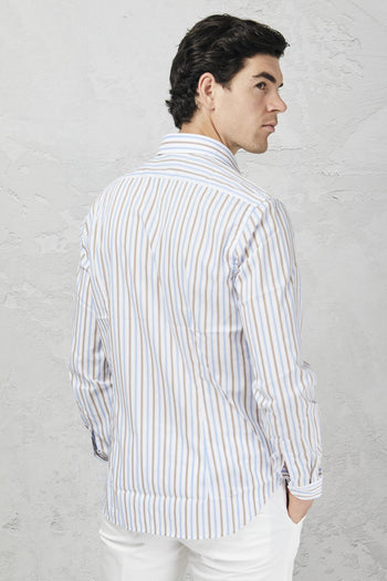 Camicia a riche in cotone stretch - 7