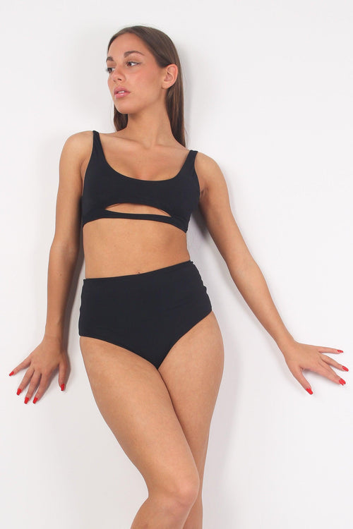 Jade Costume Slip Vita Alta Nero