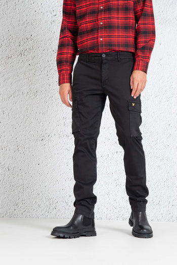 Pantalone Cargo Nero Uomo - 4