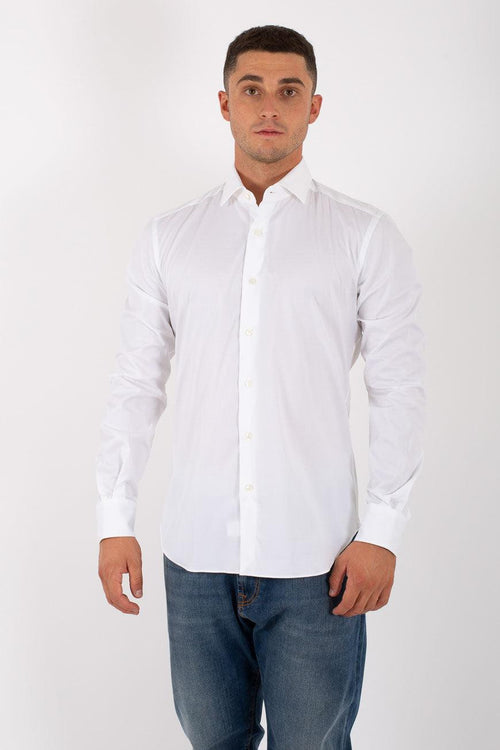 Camicia Classica Stretch Bianco Uomo - 2