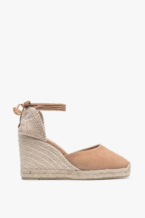 Scarpa Beige Donna Espadrillas Tacco 9.5 cm