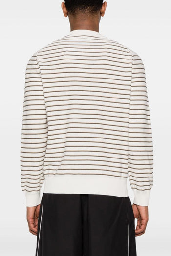 Maglia Righe Uomo Patch Logo Ricamato - 3