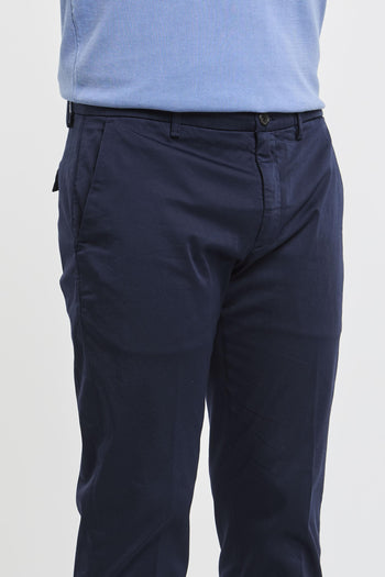 Pantalone Prince Chinos Crop Blu in Cotone - 4