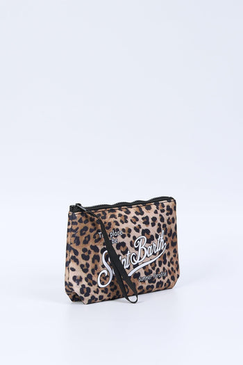 Saint Barth Pochette Aline Leopard Donna - 3