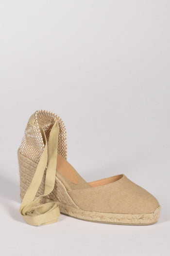 Espadrillas Zeppa Beige Scuro/beige Chiaro Donna - 3