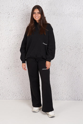 Felpa Oversize Nero Donna - 7