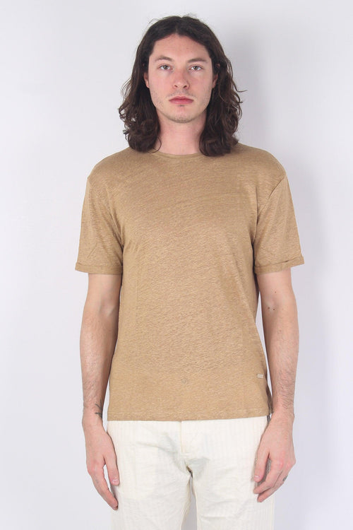 T-shirt Lino Camel