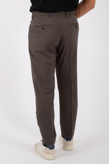 Pantalone Lana Marzotto Noos Marrone Uomo - 5