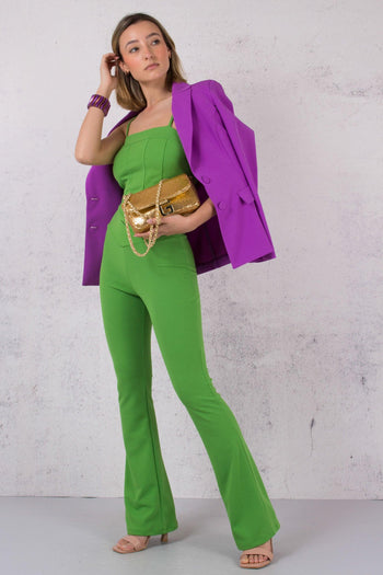 Pantalone Crepe Zampa Verde - 3