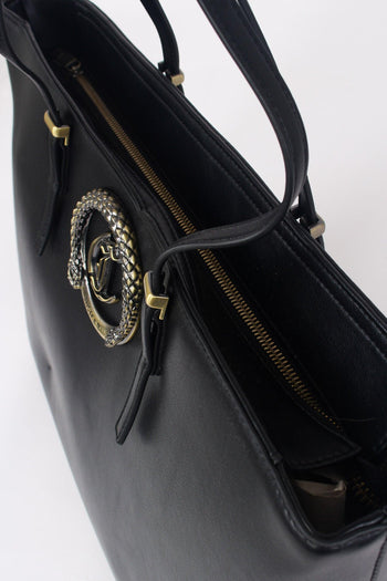 Shopping Z Circle Calf Black - 7