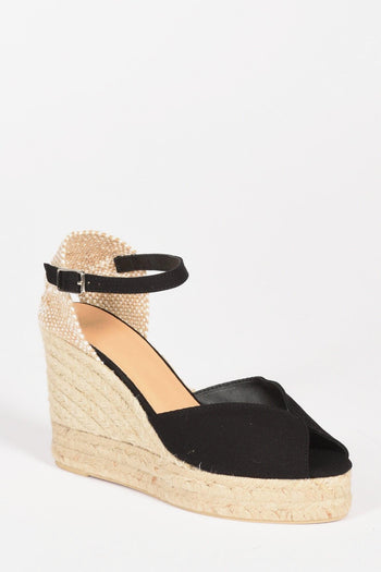 Espadrillas Zeppa Nero/beige Donna - 3