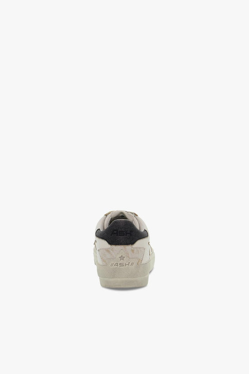 Sneakers MOON LIGHT GOLDEN GOOSE in pelle e laminato bianco e platino - 2