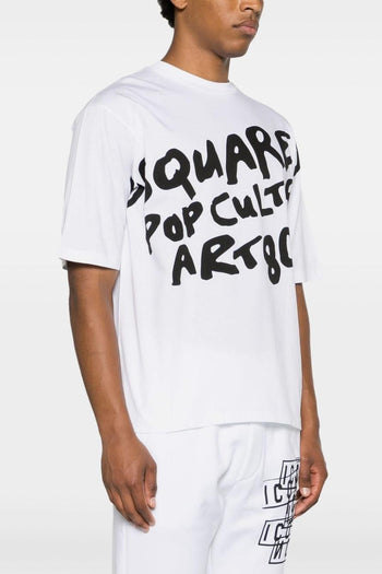 2 T-shirt Bianco Uomo con stampa - 5