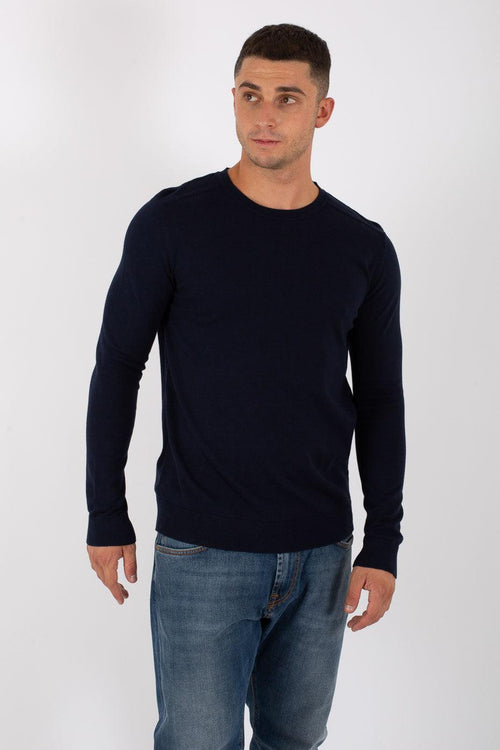 Pull Cotone Girocollo Noos Blu Uomo - 1