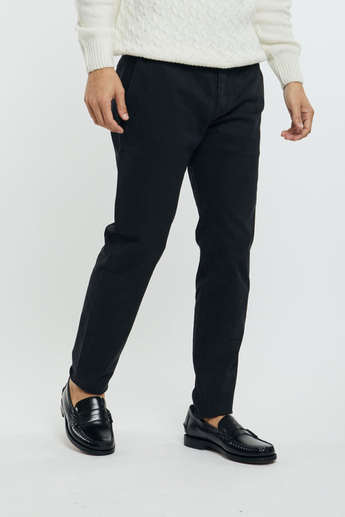 Pantalone Chino Mike in Cotone/Modal/Elastan Nero - 2