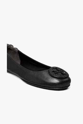 Scarpa Nero Donna Minnie con placca logo - 4