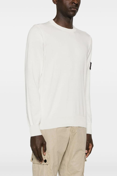 Maglia Bianco Uomo con applicazione Compass