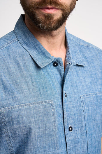 Camicia con logo in Chambray - 4